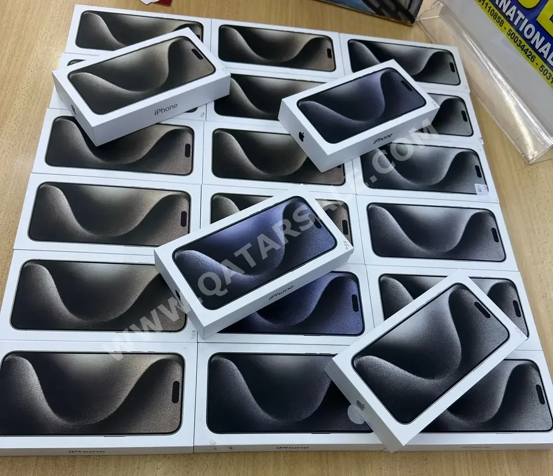 ابل  - ايفون 15  - برو ماكس  - تيتانيوم طبيعي  - 256 جيجابايت  - تحت الضمان