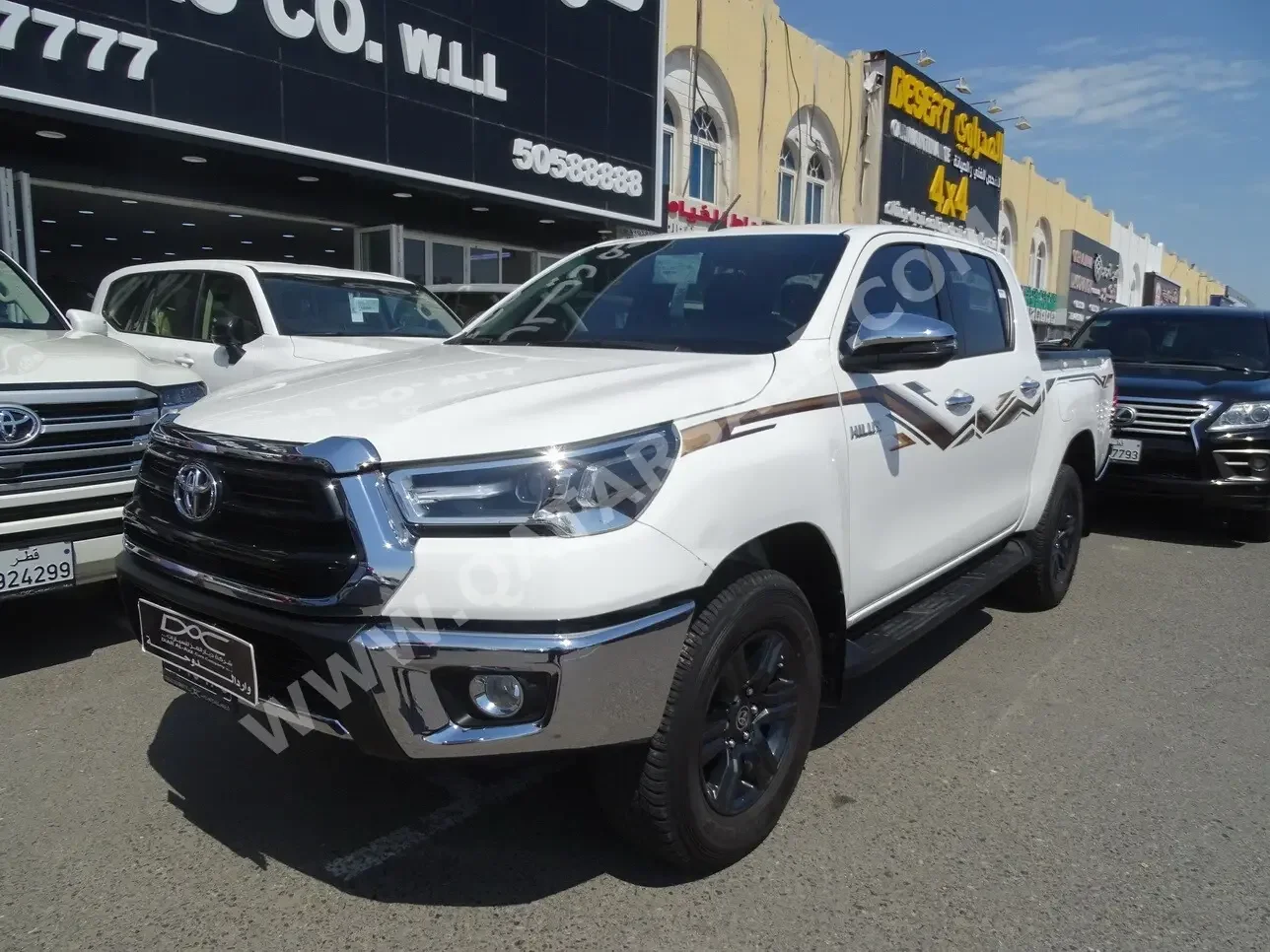 Toyota  Hilux  2024  Automatic  2,000 Km  4 Cylinder  Four Wheel Drive (4WD)  Pick Up  White  With Warranty