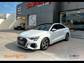 Audi  A3  4 Cylinder  Sedan  White  2024