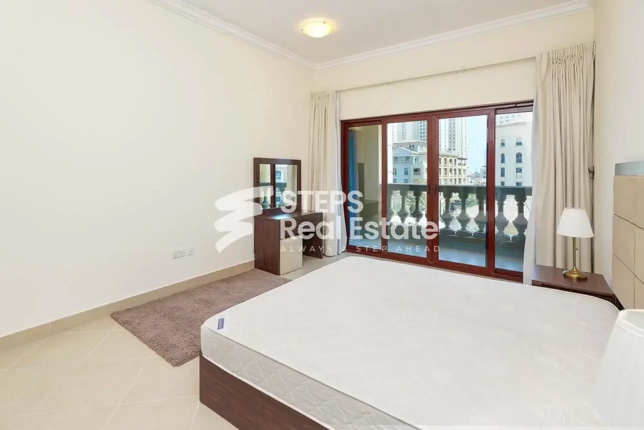 1 Bedrooms  Apartment  For Rent  Doha -  The Pearl  Fully Furnished