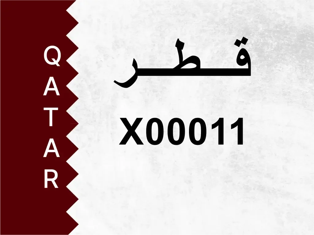 رقم خاص  X00011  رقم مميز