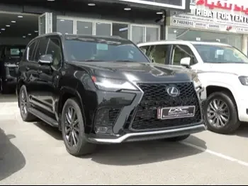 Lexus  LX  600 F Sport  2022  Automatic  38,000 Km  6 Cylinder  Four Wheel Drive (4WD)  SUV  Black  With Warranty