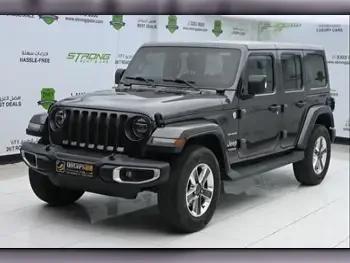 Jeep  Wrangler  Sahara  2021  Automatic  68,000 Km  6 Cylinder  Four Wheel Drive (4WD)  SUV  Gray