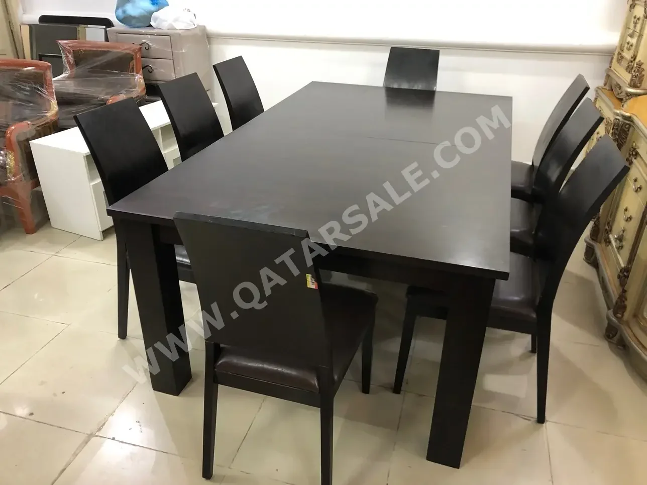 Dining Table with Chairs  Black