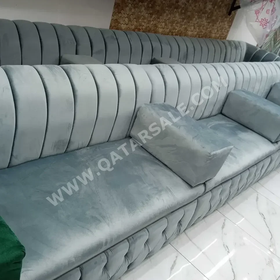 Sofas, Couches & Chairs Sofa Set  Velvet  Gray