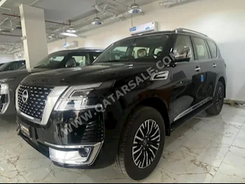 Nissan  Patrol  Platinum  2024  Automatic  0 Km  6 Cylinder  Four Wheel Drive (4WD)  SUV  Black  With Warranty