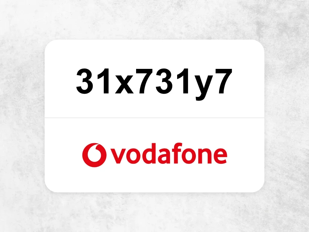 Vodafone Mobile Phone  31x731y7