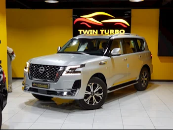 Nissan  Patrol  Titanium  2023  Automatic  8,000 Km  8 Cylinder  Four Wheel Drive (4WD)  SUV  Silver  With Warranty