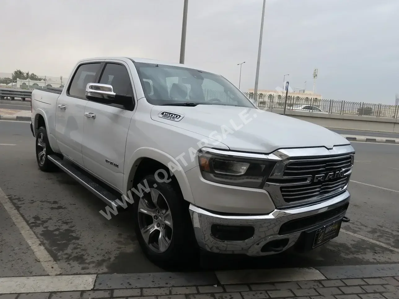 Dodge Ram laramie White 2019 For Sale in Qatar