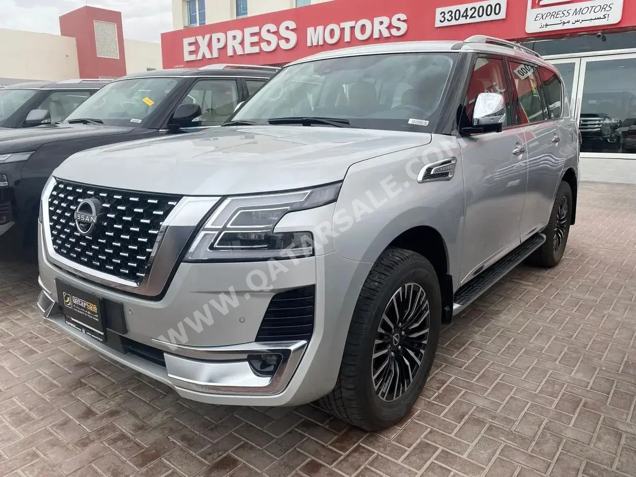 Nissan  Patrol  Platinum  2023  Automatic  0 Km  6 Cylinder  Four Wheel Drive (4WD)  SUV  Silver  With Warranty