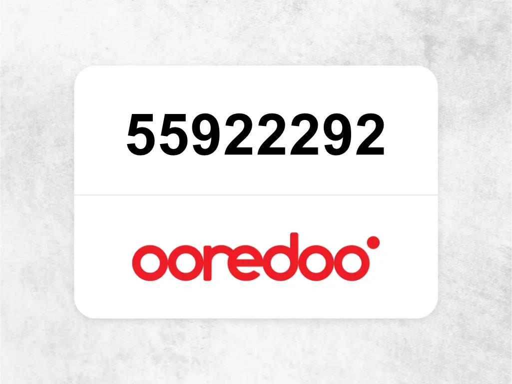 Ooredoo Mobile Phone  55922292