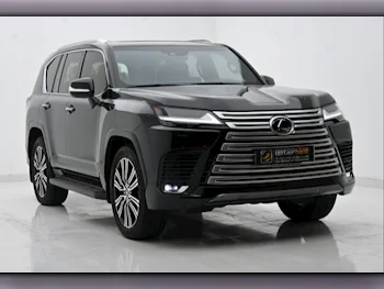 Lexus  LX  600 Luxury  2023  Automatic  4,200 Km  6 Cylinder  Four Wheel Drive (4WD)  SUV  Black  With Warranty