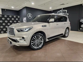 Infiniti  QX  80  2021  Automatic  9,000 Km  8 Cylinder  Four Wheel Drive (4WD)  SUV  Gold  With Warranty