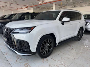 Lexus  LX  600 F Sport  2022  Automatic  62,000 Km  6 Cylinder  Four Wheel Drive (4WD)  SUV  White  With Warranty