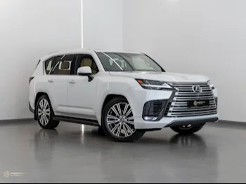 Lexus  LX  600 Luxury  2023  Automatic  7,000 Km  6 Cylinder  Four Wheel Drive (4WD)  SUV  White  With Warranty