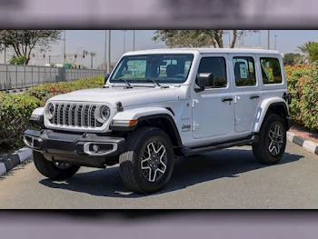 Jeep  Wrangler  Sahara  2024  Automatic  0 Km  4 Cylinder  Four Wheel Drive (4WD)  SUV  White  With Warranty