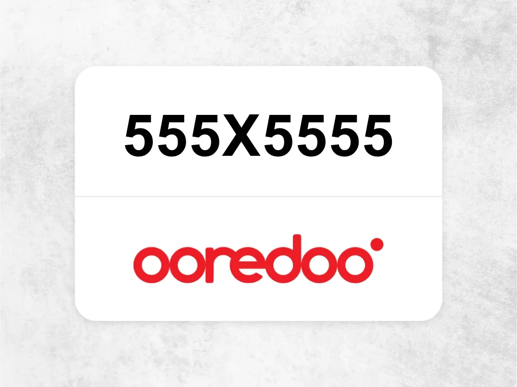 Ooredoo Mobile Phone  555X5555