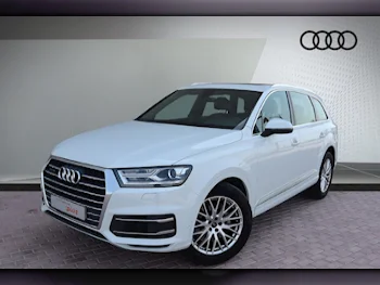 Audi  Q7  3.0  2019  Automatic  28,000 Km  6 Cylinder  All Wheel Drive (AWD)  SUV  White