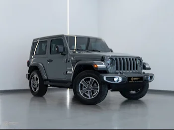 Jeep  Wrangler  Sahara  2023  Automatic  1,100 Km  6 Cylinder  Four Wheel Drive (4WD)  SUV  Gray  With Warranty