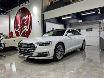 Audi  A8  L  2021  Automatic  21,000 Km  6 Cylinder  All Wheel Drive (AWD)  Sedan  White