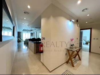 2 Bedrooms  Apartment  For Rent  in Doha -  The Pearl  Fully Furnished