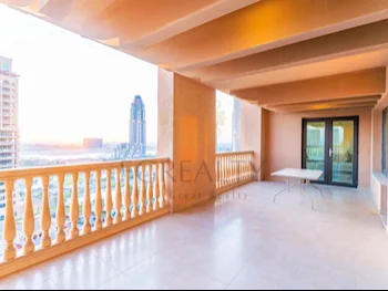 2 Bedrooms  Apartment  For Rent  in Doha -  The Pearl  Fully Furnished