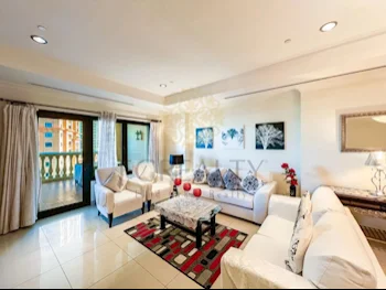 1 Bedrooms  Apartment  For Rent  in Doha -  The Pearl  Fully Furnished