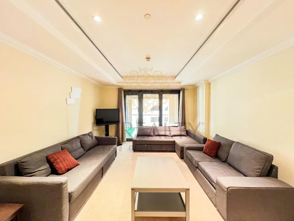 1 Bedrooms  Apartment  For Rent  in Doha -  The Pearl  Fully Furnished