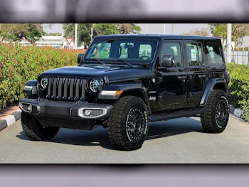 Jeep  Wrangler  Sahara  2023  Automatic  0 Km  6 Cylinder  Four Wheel Drive (4WD)  SUV  Black  With Warranty