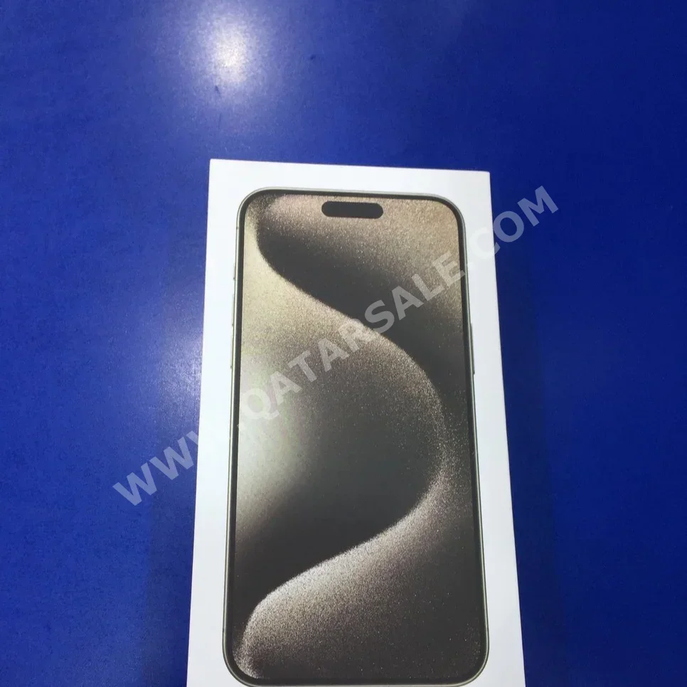 Apple  - iPhone 15  - Pro Max  - Natural Titanium  - 256 GB