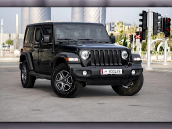 Jeep  Wrangler  Sport  2023  Automatic  19,000 Km  6 Cylinder  Four Wheel Drive (4WD)  SUV  Black  With Warranty