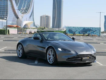  Aston Martin  Vantage  Roadster  2023  Automatic  2,500 Km  8 Cylinder  Rear Wheel Drive (RWD)  Convertible  Gray  With Warranty