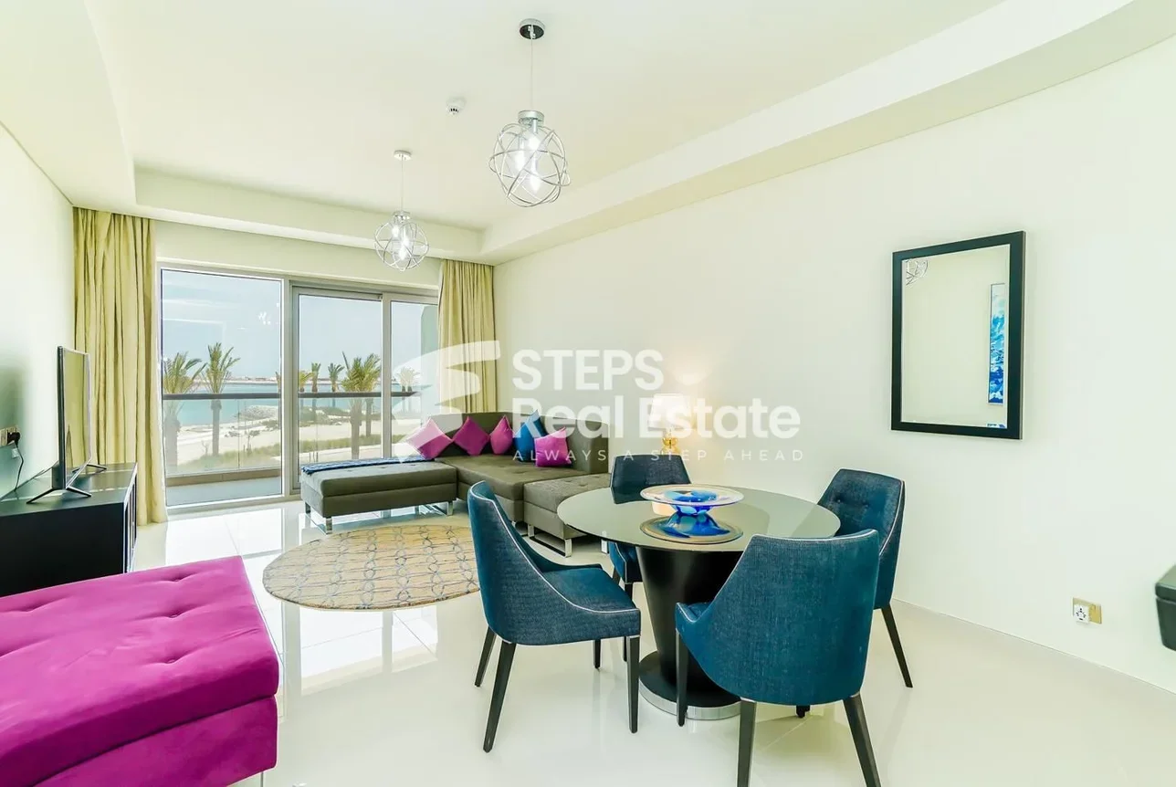 1 Bedrooms  Apartment  in Lusail -  Waterfront Residential  Fully Furnished