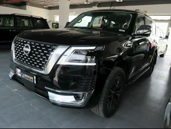 Nissan  Patrol  Platinum  2023  Automatic  0 Km  6 Cylinder  Four Wheel Drive (4WD)  SUV  Black  With Warranty