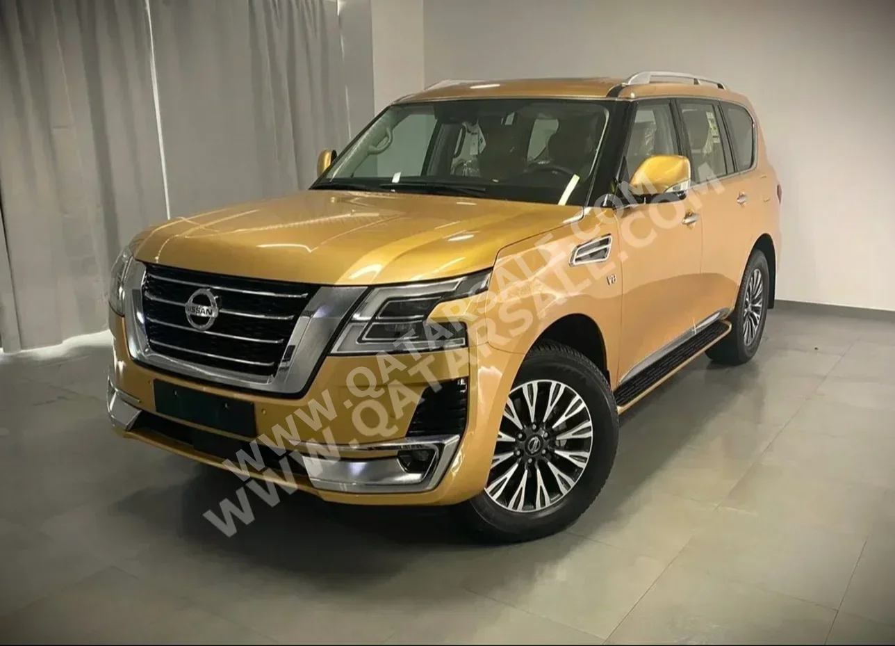 Nissan  Patrol  LE Titanium  2021  Automatic  0 Km  8 Cylinder  Four Wheel Drive (4WD)  SUV  Yellow  With Warranty