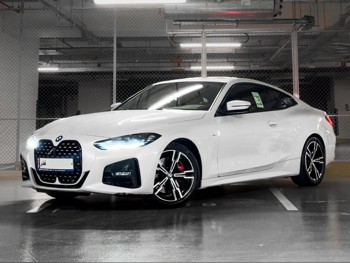 BMW 4-Series 420 I 2021 Automatic 58,000 Km 4 Cylinder Rear Wheel Drive (RWD) Coupe / Sport White With Warranty