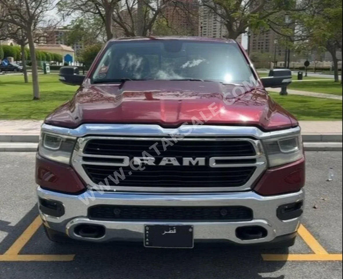 Dodge  Ram  Big Horn  2019  Automatic  92,000 Km  8 Cylinder  Four Wheel Drive (4WD)  Pick Up  Maroon  With Warranty