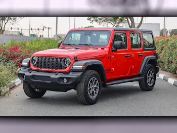 Jeep  Wrangler  Sport Plus  2024  Automatic  0 Km  4 Cylinder  Four Wheel Drive (4WD)  SUV  Red  With Warranty