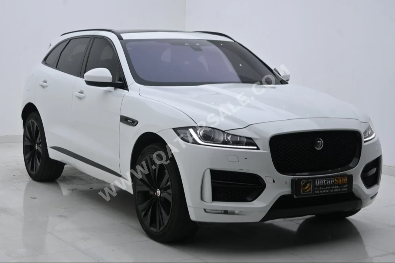 Jaguar  F-Pace  R Sport  2018  Automatic  81,000 Km  6 Cylinder  Four Wheel Drive (4WD)  SUV  White  With Warranty