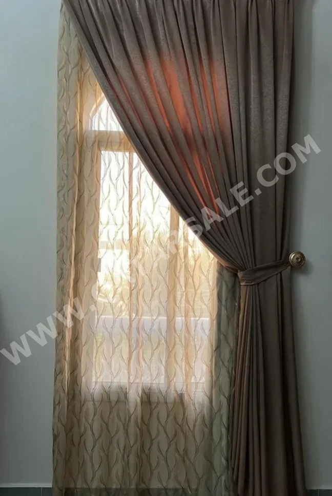 Curtains & Blinds Price Per Unit  Velvet  Beige