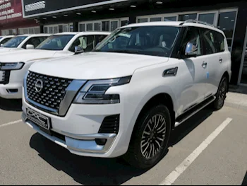  Nissan  Patrol  Platinum  2023  Automatic  0 Km  6 Cylinder  Four Wheel Drive (4WD)  SUV  White  With Warranty