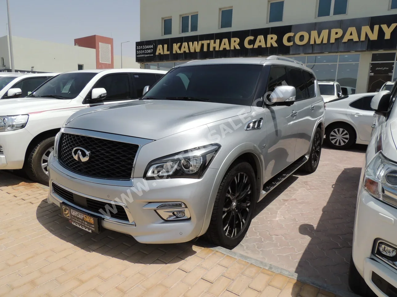 Infiniti  QX  80  2016  Automatic  47,000 Km  8 Cylinder  Four Wheel Drive (4WD)  SUV  Silver