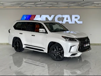 Lexus  LX  570 S Black Edition  2020  Automatic  85,000 Km  8 Cylinder  Four Wheel Drive (4WD)  SUV  White