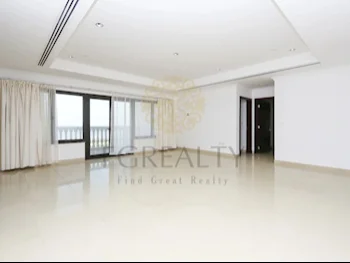 2 Bedrooms  Apartment  For Rent  in Doha -  The Pearl  Not Furnished