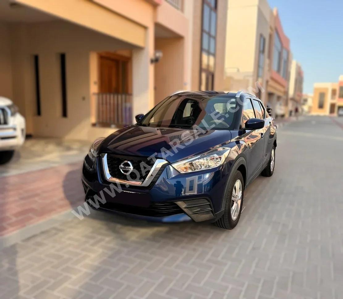 Nissan  Kicks  2019  Automatic  52,000 Km  4 Cylinder  Front Wheel Drive (FWD)  Hatchback  Blue