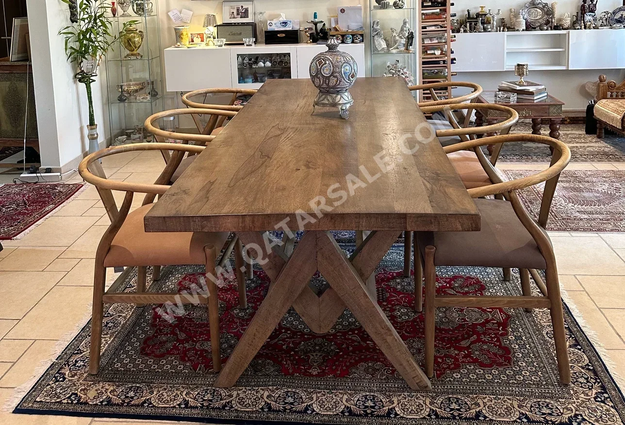 Tables & Sideboards Table & Chairs  - Marina Home interiors  - Solid Wood  - Brown