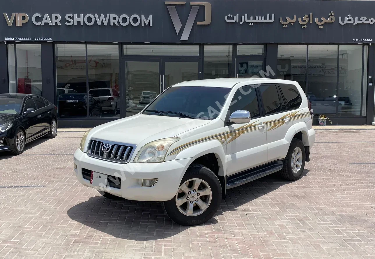 Toyota  Prado  2009  Automatic  271,000 Km  6 Cylinder  Four Wheel Drive (4WD)  SUV  White