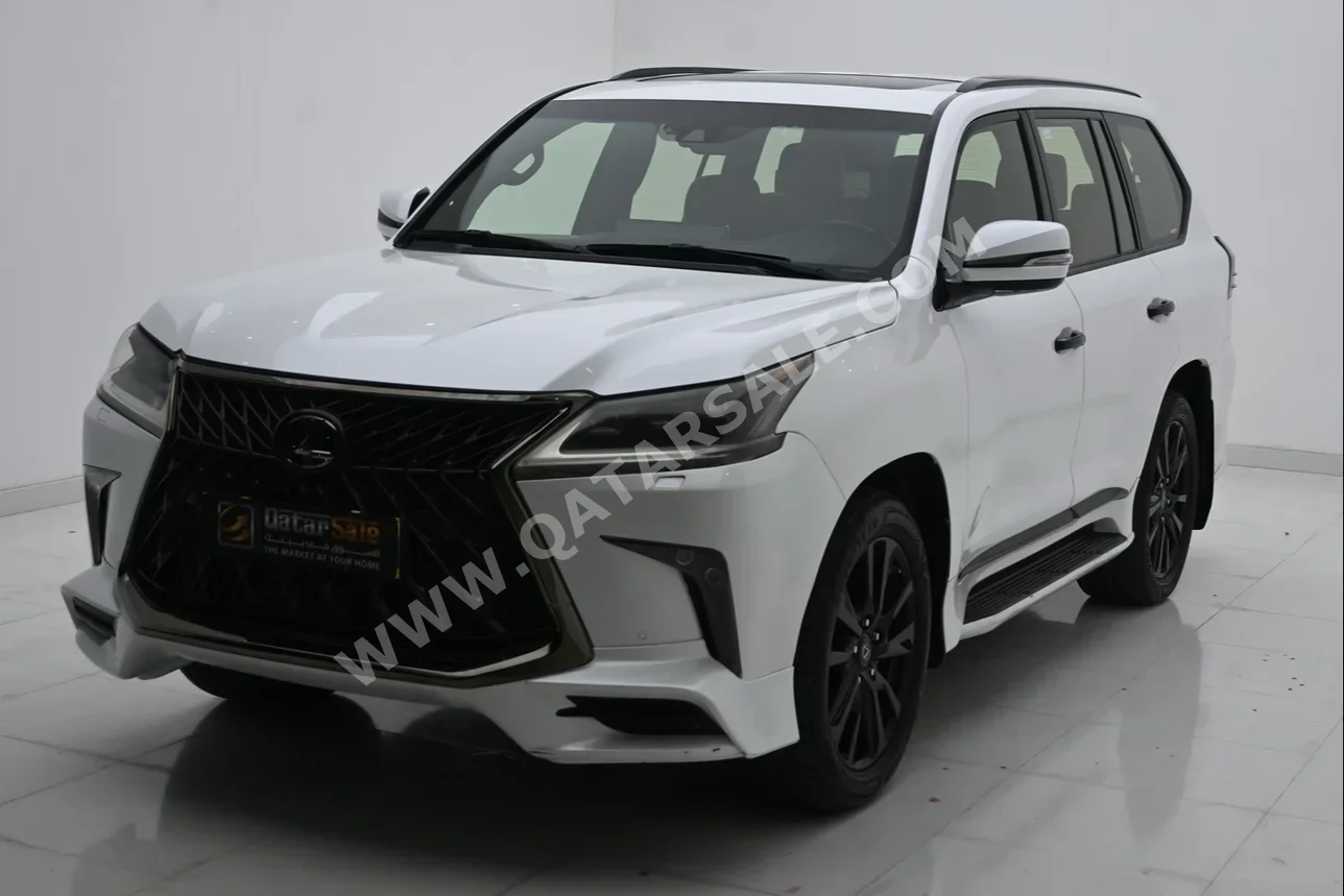 Lexus  LX  570 S Black Edition  2020  Automatic  140,000 Km  8 Cylinder  Four Wheel Drive (4WD)  SUV  White