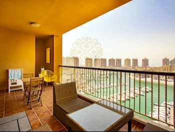 2 Bedrooms  Apartment  For Rent  in Doha -  The Pearl  Fully Furnished