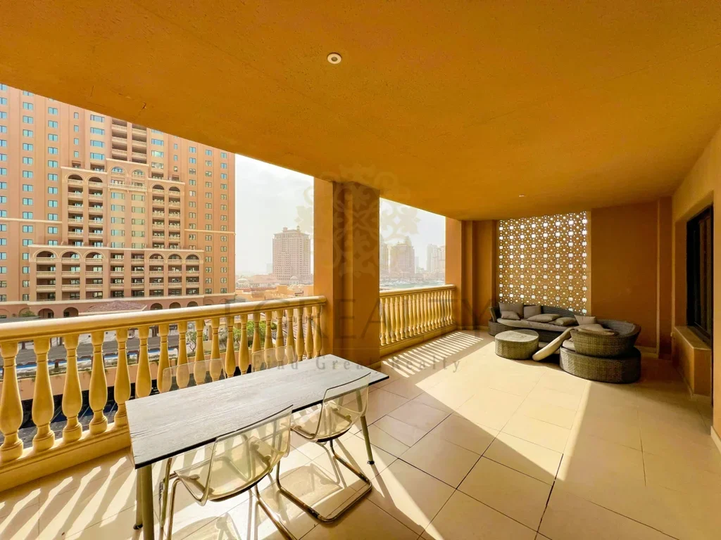 1 Bedrooms  Apartment  For Rent  in Doha -  The Pearl  Not Furnished